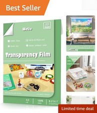 Transparency Film for Inkjet Printers 30 Sheets Transparency Paper Sheets for...