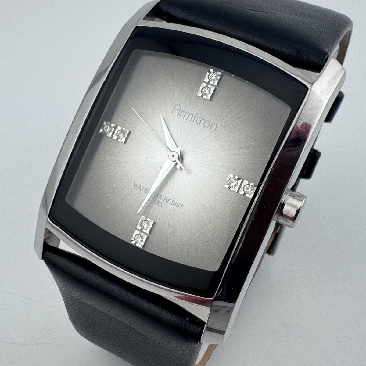 Armitron 20/5425BKTTWM Men\'s 45MM Stainless Steel Black Dial 165Feet WR Watch Armitron Watch Men - Etsy New Zealand main image 3