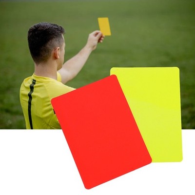 1 Pair Soccer Football Referee Red Card And Yellow Card Referee Tool Soccer Game