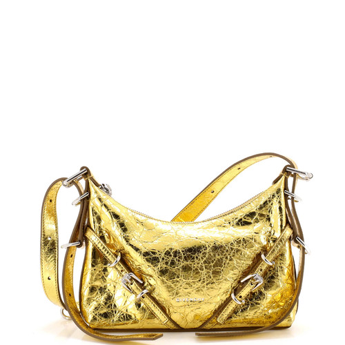 Givenchy Voyou Shoulder Bag Metallic Leather Mini