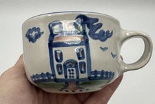 M. A. Hadley HOUSE Art Pottery Coffee Cup Mug The End Folk Art Pottery