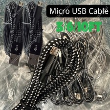 6/10ft Micro USB Fast Charging Cable Cord For Samsung Android Phone Charger LOT