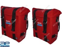 MilitäR Pannier Rot Taschen Paar FüR Royal Enfield Classic 350 500