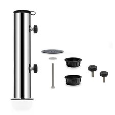 osoltus Edelstahl Universal Standrohr zu Granit Schirmständer 30/40kg