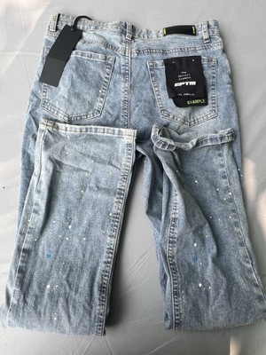 NWT EPTM Paint Speck Stack Jeans Denim Size 32 Men s 