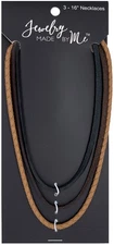 Jewelry Made By Me Leather Necklace 3/Pkg-