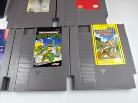 5 NES Game Lot TMNT, Deadly Towers, Legacy Wizard, Baseball Stars, Olympus