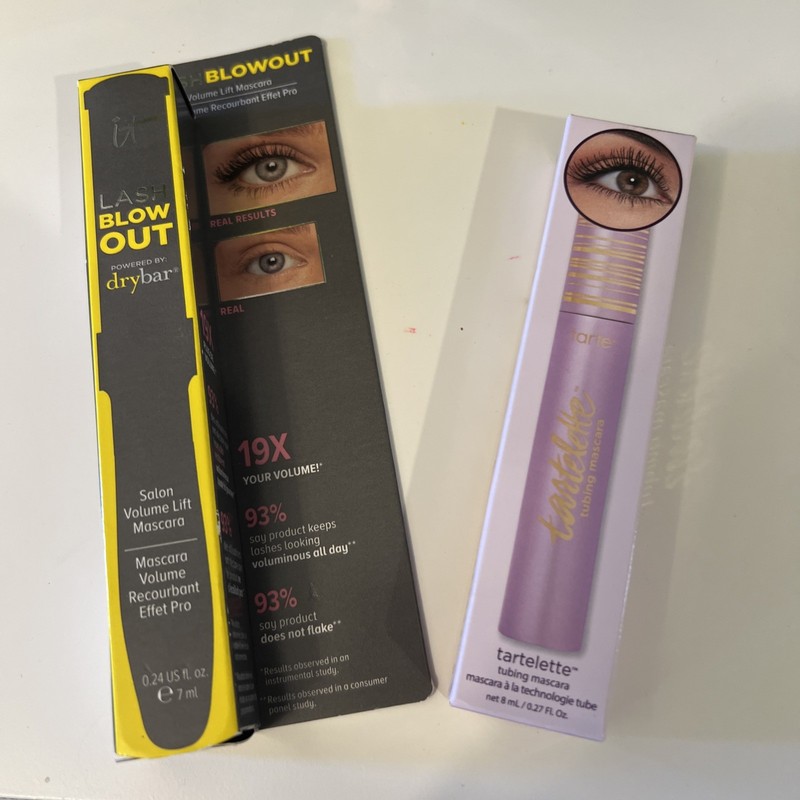Tartelette Tubing Mascara & IT Black Liquid 0.27 fl oz & 0.24 fl oz 