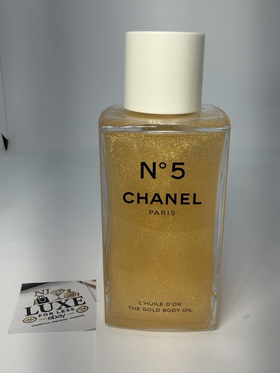 CHANEL No5 The Gold Body Shimmering Oil Limited 8.4oz-250ml HARD