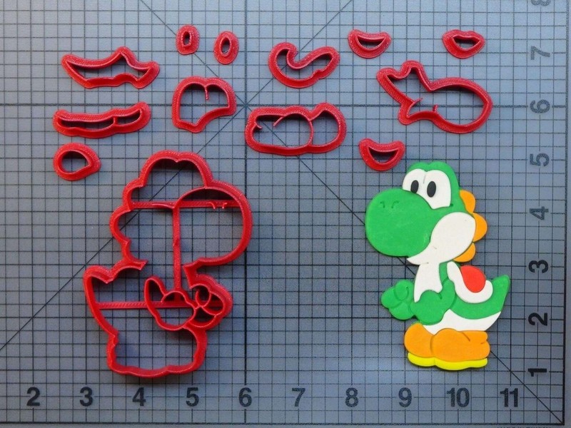Super Mario Yoshi Cookie/Fondant Cutter 3”