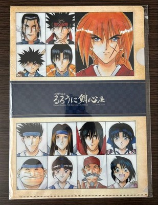 Rurouni Kenshin Exhibition A4 Clear File Meiji Assassin Romantic Story vs.