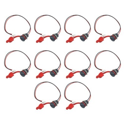 10Pcs USB Type C Connector 2 Pin Waterproof Charging Jack Port With Nut Lock B