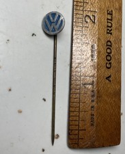 VINTAGE VOLKSWAGEN BLUE & Silver Stick Pin
