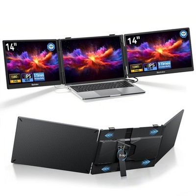 Blackview DCM5 Dual Laptop Screen Extender 14 zoll Tragbarer Monitor Plug & Play