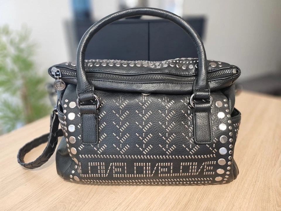 Sac noir DESIGUAL LOVE LOVE LOVE - Photo 1/4