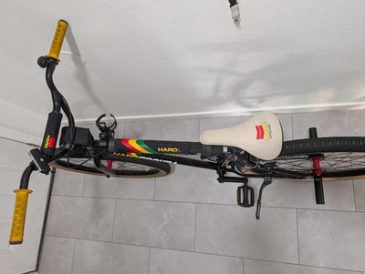 Haro Group 1 BMX Bike 29 in Black Yellow Red Pegs Kickstand Steel