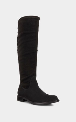 Ecco Sartorelle Knee High Pull On Black Boots 7