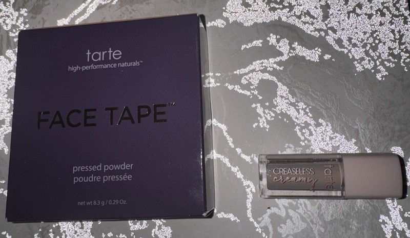 🌸Lot of 2 Tarte Beauty Pressed Powder Face Tape And Creaseless Creamy Concealer