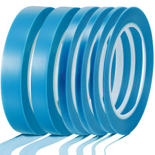 4 Rolls Vinyl Pinstripe Tape 1/16, 1/8, 1/4 and 1/2 Inch Masking Tape Automotive