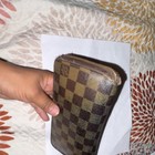 Women's Brown Check Zip-Around Wallet w/ Zipper, Credit Card Slots, Folding — photo 5