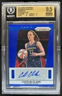 2025 WNBA Prizm Caitlin Clark Throwback Signatures Blue Auto #/75 BGS 9.5/10
