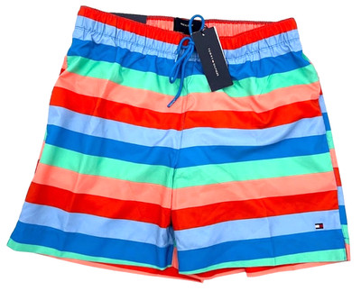 Tommy Hilfiger Shorts EO BOLD STRIPE TRUNK Hose bunt XM0XM02856 Größe M NEU