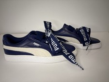 Puma Basket Heart Womens 364082-02 Blue/White Size New In Box