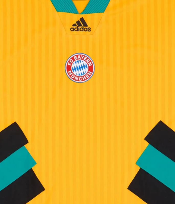 adidas デサント90s ドイツユニフォーム　マテウス　R95 1990s Bayern Munich adidas Football Icon Jersey - Yellow [HT8833