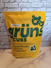 Gruns Cubs Superfoods Greens Gummies For Kids 28 Packs, 168 Gummies