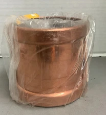 Mueller PF01913 Large Coupling, 4 in, Press, Wrought Copper