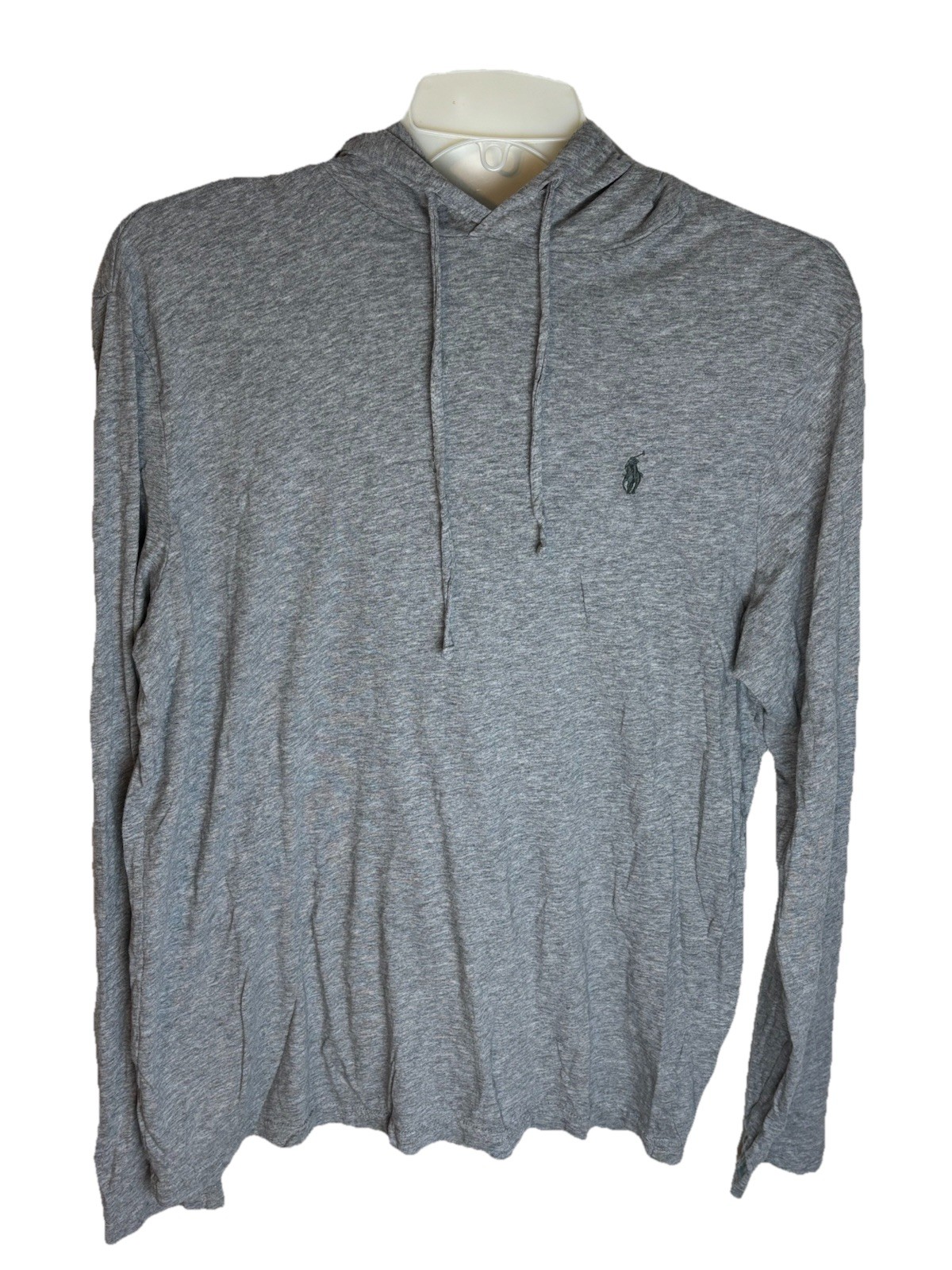 Polo Ralph Lauren Lightweigt felpa con cappuccio uomo media grigio erica nero pony