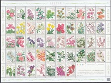 Japon - Courrier 2011 Yvert 5418 Feuille ** MNH Fleurs