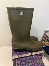 Northerner Olive Army Green Rubber Rain Work Boots Men's 14 Made In USA Pull On