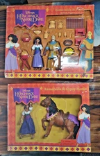 1996 Disney Hunchback / Notre Dame Esmeralda & Gypsy Horse Phoebus Set of 2 NOS