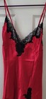 VTG NWOT FREDERICK'S OF HOLLYWOOD Nightie Chemise Slip Dress Red Satin Large — photo 2