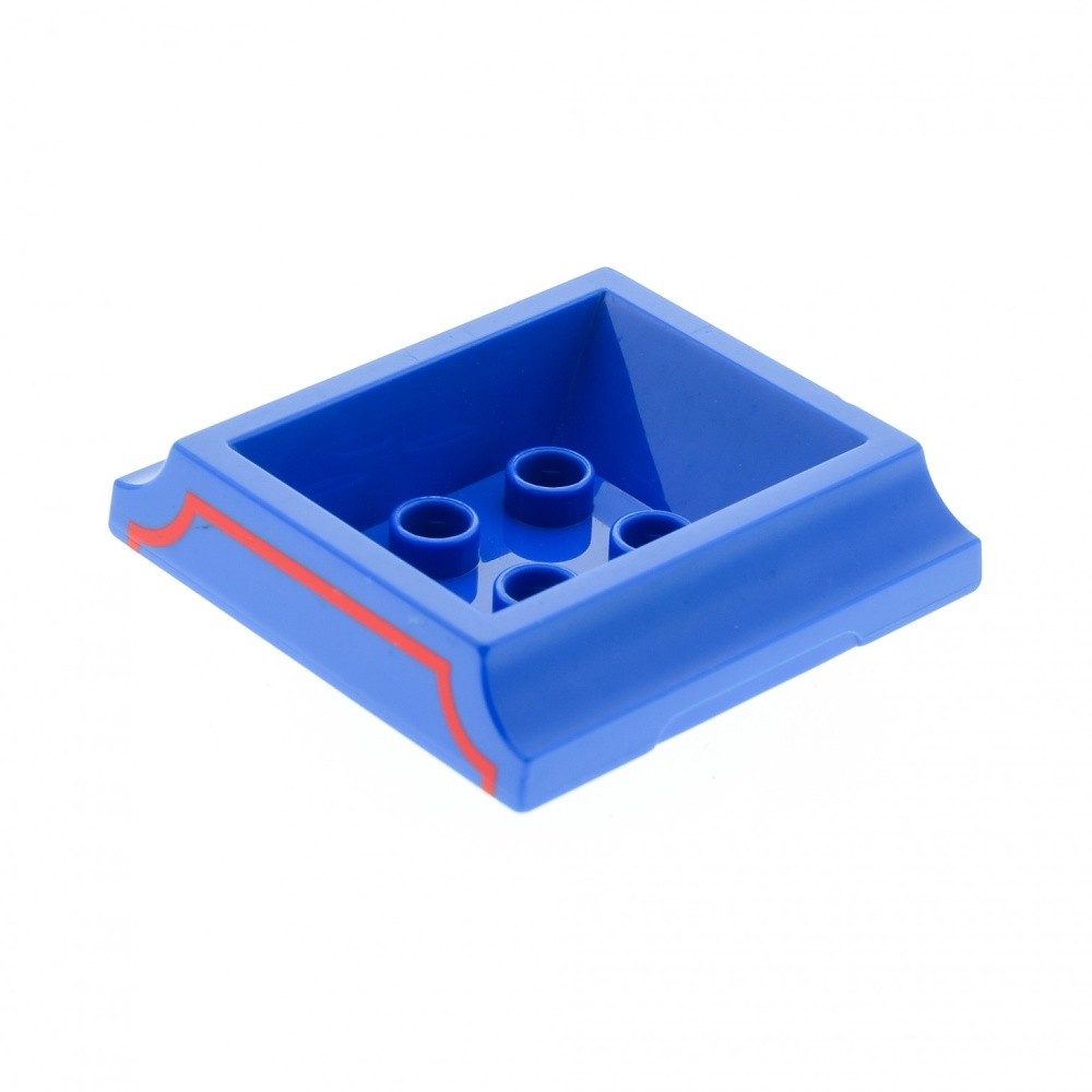 1x Lego Duplo Wagon Roof 4x4 Blue Train for Thomas Gordon 52055pb02
