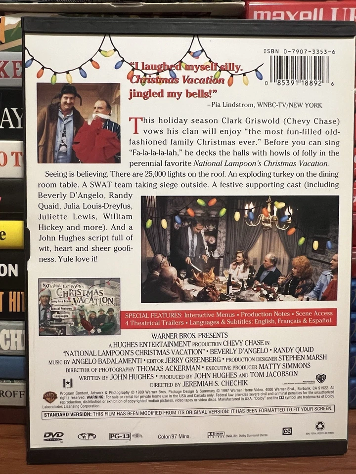 National Lampoons Christmas Vacation (DVD, 2003, Special Edition) Snapcase - Image 2 of 2