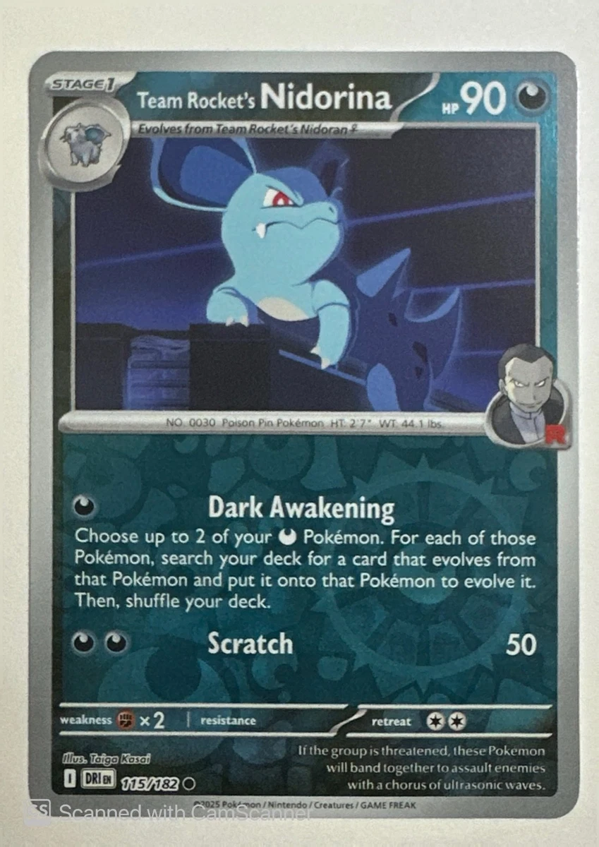 Team Rocket's Nidorina 115/182 Sv10: Destined Rivals for sale | eBay