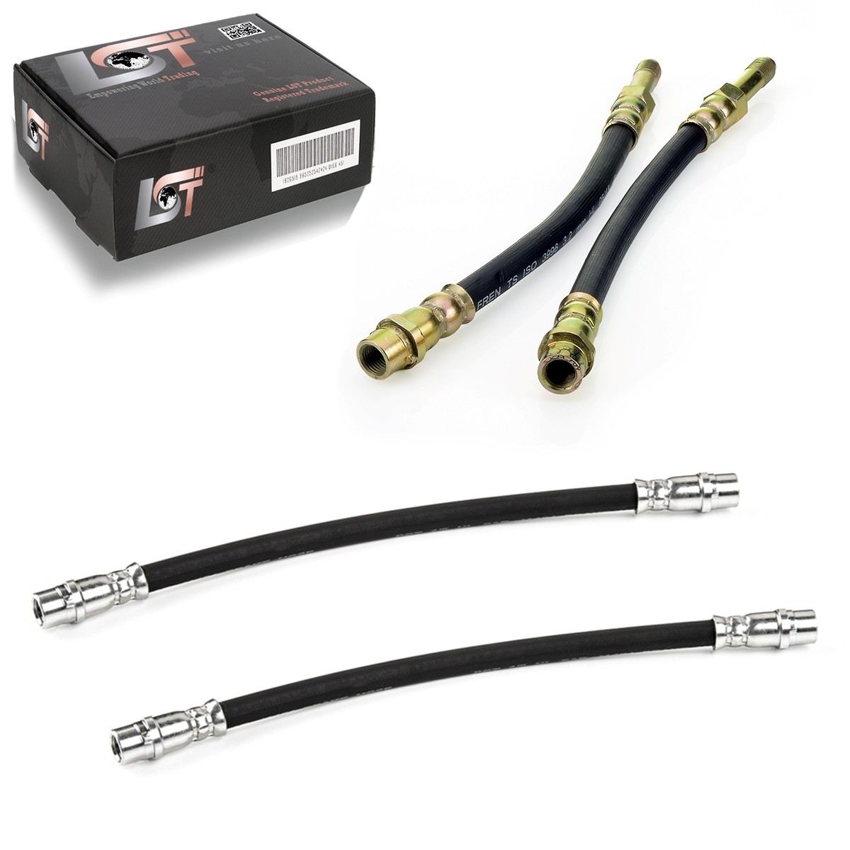 4X Brake Hose Line Rear Axle For VW Transporter T5 T6 Multivan V VI