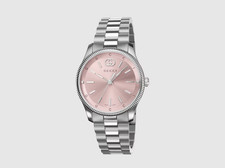 Gucci G-Timeless YA1265061 Pink Dial Stainless Steel 29mm Ladies Watch