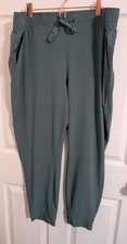 Eddie Bauer Womens Pants Green Jogger Drawstring Performance Active Size Large