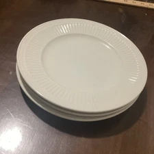 3 Mikasa Creamy White Italian Countryside Salad/Dessert 8.5" Porcelain Plates