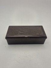 Vintage Brown Bakelite Cigarette Box – Early 20th Century Collectible
