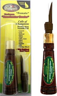 Sweetwater Howler Female Damaged Pkg Coyote Mouth Call Dan Thompson Game Calls