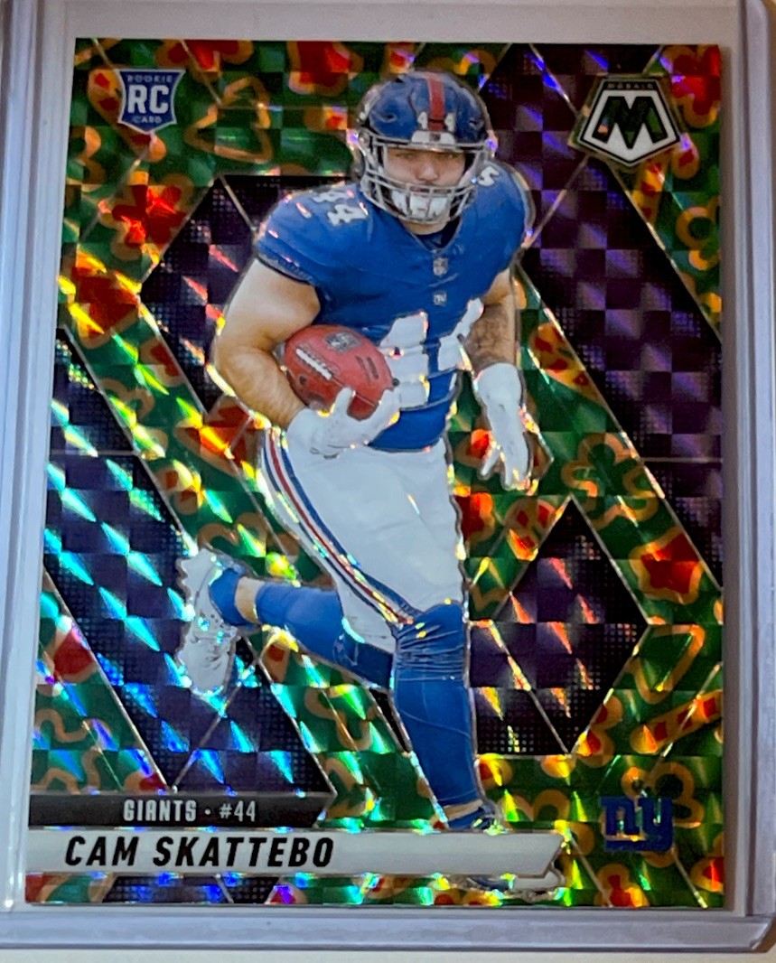 2025 Mosaic CAM SKATTEBO Cookies Prizm CASE HIT SSP #305 RC New York Giants