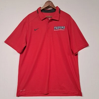 Nike Dri Fit Radford Highlanders Basketball Mens Polo Shirt Large - Image 1 of 4
