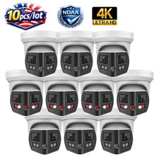10pcs Vikylin 4K 8MP 180  Panoramic Full Color IR POE IP Camera 2-Way Audio NDAA