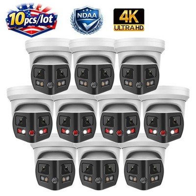 10pcs Vikylin 4K 8MP 180° Panoramic Full Color IR POE IP Camera 2-Way Audio NDAA