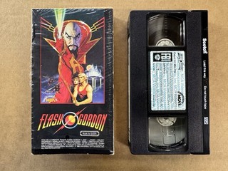 VHS — FLASH GORDON — First Print • 1981 RAINBOW MCA • Scotch • In Shrink • QUEEN