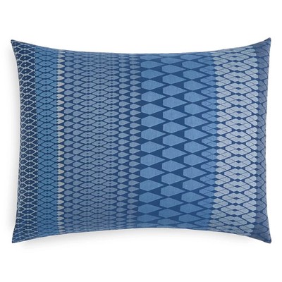 Margo Selby T10705 Blue Cotton Argyle Arundel Standard Sham 2-Pack Pair 20x27
